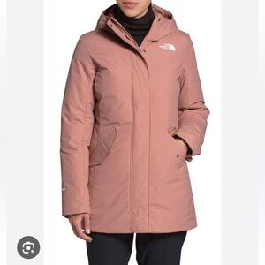 The North Face Pilson Waterproof 550-Fill-Power Down Parka - Size S - Pink Clay